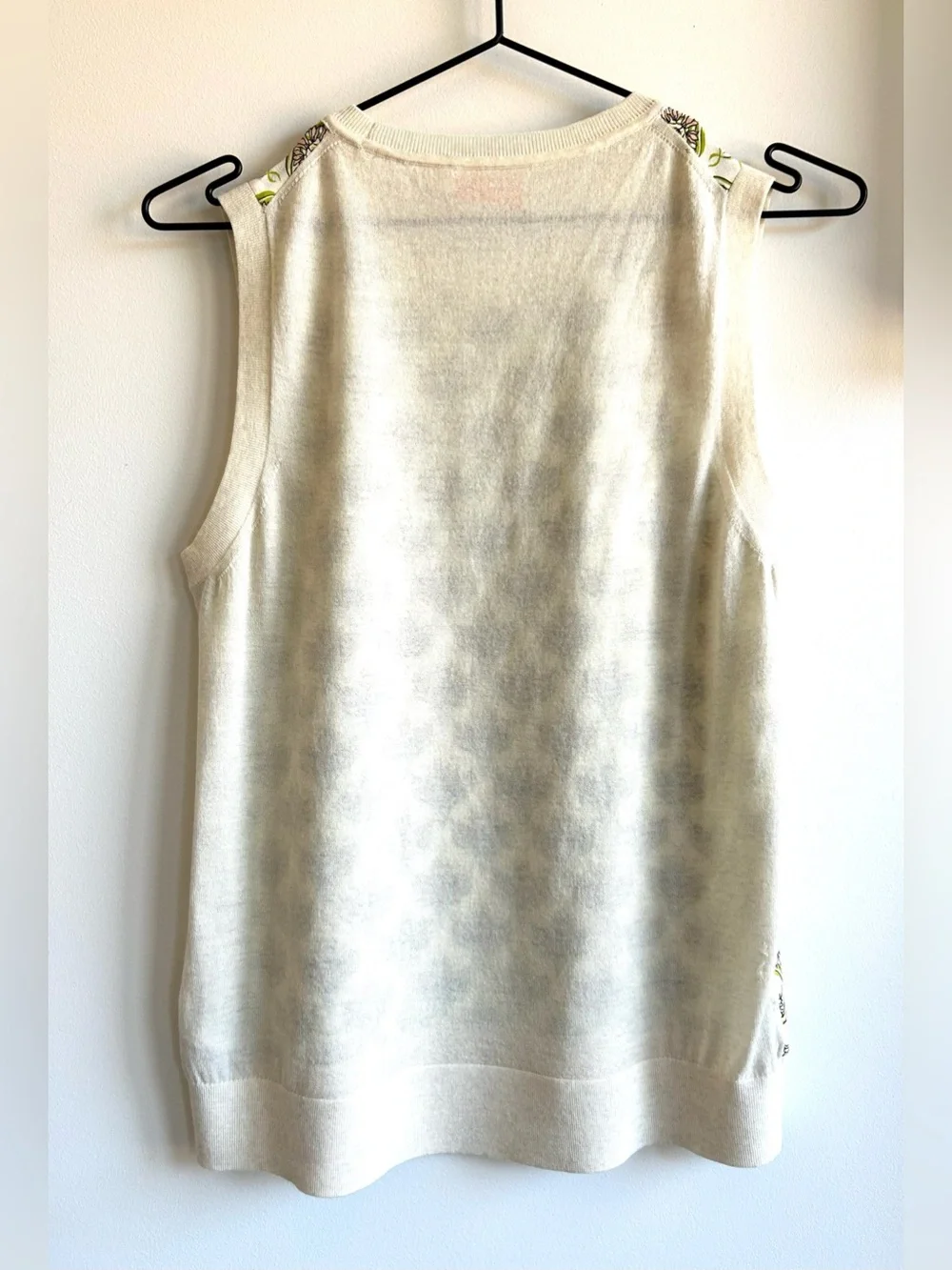 Tory Burch Silk Front Knit Top
